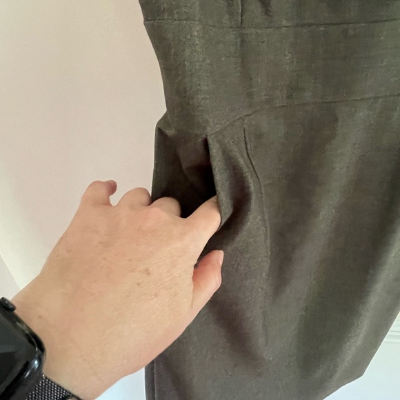 Calvin Klein Womens Gray Sheath Sleeveless Lined Scooped Neck Dress Size 6 - Picture 2 of 6